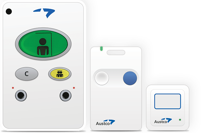 Wireless Alarm Monitor w/Universal Nurse Call Button